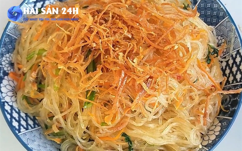 Mực khô xào miến