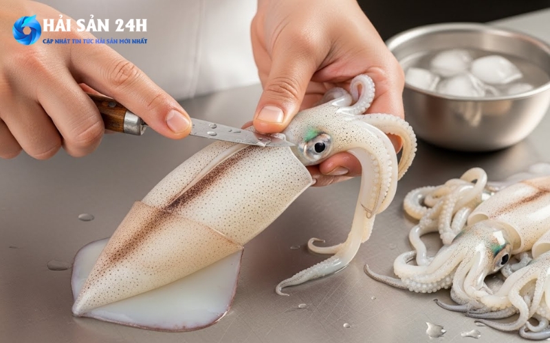 Tổng hợp 10 món ăn làm từ mực trứng ngon dễ làm 1 Sơ chế mực trứng đúng cách để không bị tanh