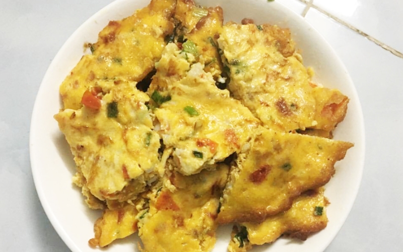 Top 5 món ăn làm từ Tép biển khô dễ làm siêu tốn cơm 7 Trứng chiên tép biển khô